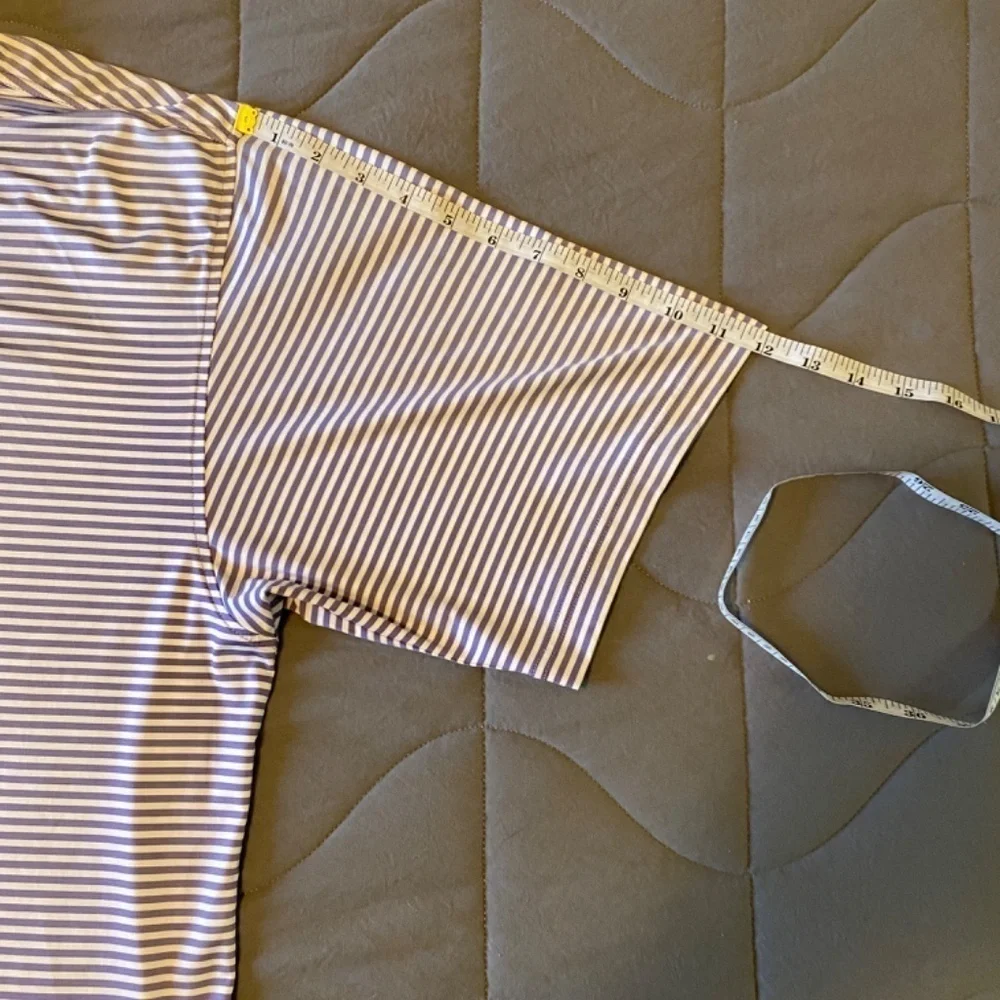 FootJoy Polo Golf Shirt- Men’s Size Large -Purple Stripes - Picture 7 of 10